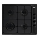 TABLE DE CUISSON NOIR ZANUSSI A GAZ ZGG62413BS